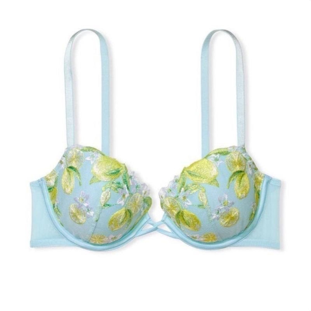 Victoria’s Secret DREAM ANGELS
Lightly-Lined Lemon Embroidery Demi Bra 36D New